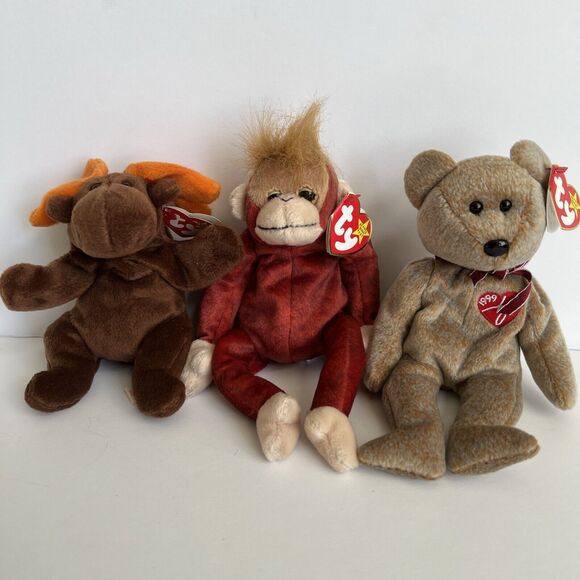Ty Other - Ty Beanie Babies Lot Of 3 Schweetheart Chocolate Signature Bear All 1999 W Tags